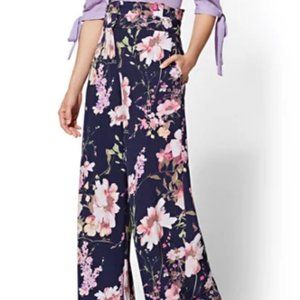 NY&C Floral Wide Leg Pants
